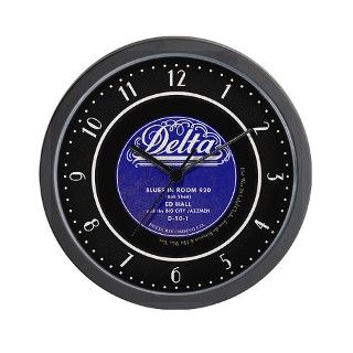 Gifts  Living Room  Delta Jazz 78 Record Label Wall Clock