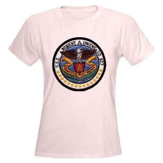 827 Gifts  827 T shirts  USS ROBERT A. OWENS Womens Light T Shirt