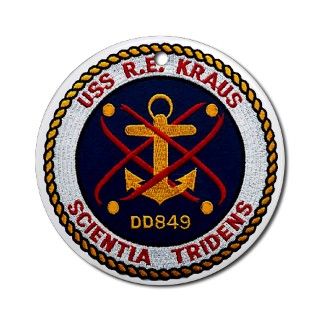 849 Gifts  849 Seasonal  USS RICHARD E. KRAUS Ornament (Round)