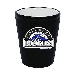 Colorado Rockies Two Tone Black Ceramic Shot Glass