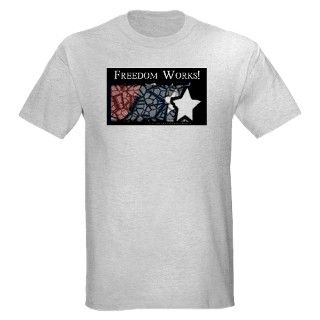 911 Gifts > 911 T shirts > Freedom Works Flag Light T Shirt