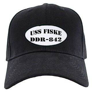 842 Gifts  842 Hats & Caps  USS FISKE Black Cap