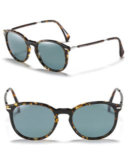 Giorgio Armani Rounded Plastic Wayfarer Sunglasses
