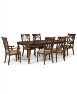 Crestwood Dining Room Furniture, 7 Piece Set (Dining Table, 4 Side