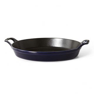 Staub Dark Blue Oval Roasting Dish, 12