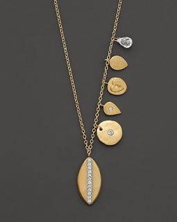 Meira T 14 Kt. Yellow Gold/Diamond Charm Necklace