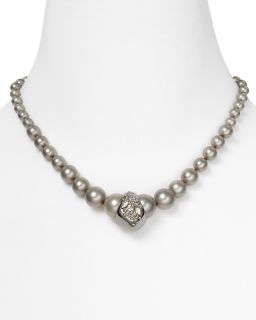 Alexis Bittar Grey Pearl Necklace, 16