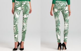 MICHAEL Michael Kors Petites Tropical Palm Print Jeans_2