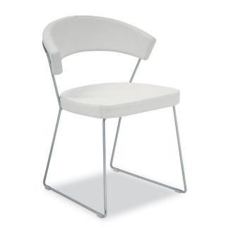 Planet White Leather Chair