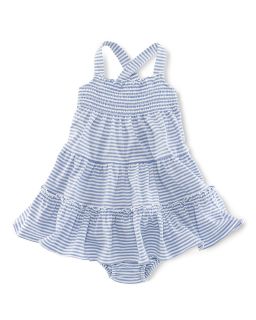 Childrenswear Infant Girls Stripe Smocked Dress   Sizes 9 24 Months