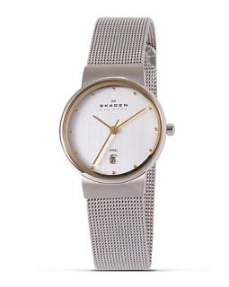 Skagen Two Tone Watch with Mesh Band, 26 mm