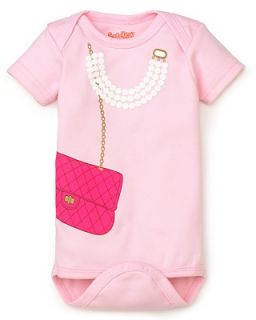 Sara Kety Infant Girls Bag & Pearls Bodysuit   Sizes 0 18 Months