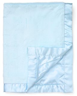 Little Me Infant Boys Blue Plush Blanket   30 x 40