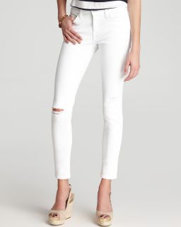 Brand Jeans   811 Mid Rise Skinny in Blanc Destruct