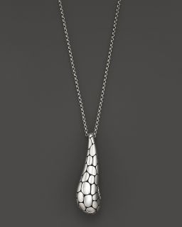 Hardy Kali Silver Drop Pendant on Chain Necklace, 36
