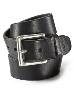 Polo Ralph Lauren Distressed Leather Belt with Westened Buckle