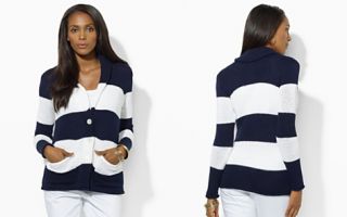 Lauren Ralph Lauren Stripe Shawl Collar Blazer_2