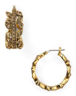 stone set hoop earrings price $ 45 00 color gold quantity 1 2 3