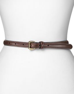 Lauren Ralph Lauren Skinny Belt   Vachetta Leather