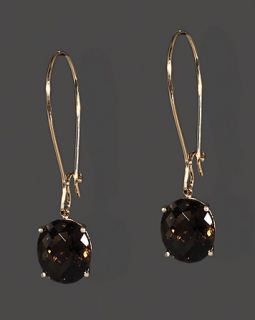 Smoky Quartz Earrings In 14K Rose Gold