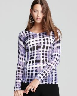 printed scoop neck sweater orig $ 298 00 sale $ 208 60 pricing policy