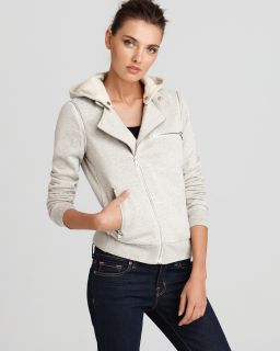 aqua jacket french terry hoody moto price $ 88 00 color oatmeal size