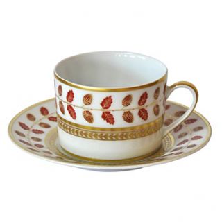 bernardaud constance red tea cup price $ 114 00 color red gold