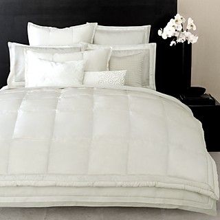 Donna Karan Modern Classics Tufted Silk Decorative Pillow, 18 x 18
