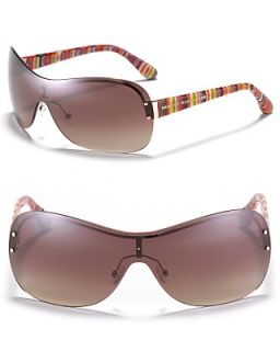 MARC BY MARC JACOBS Brown Gradient Shield Sunglasses