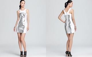 Milly Racerback Dress   Mirrored Python _2