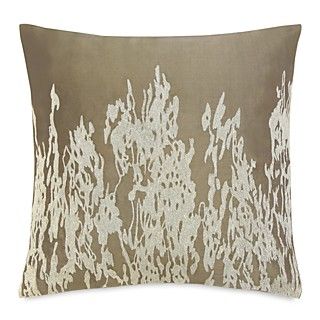 Donna Karan Modern Classics Tufted Silk Decorative Pillow, 18 x 18
