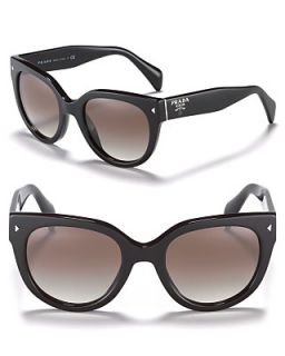 Prada Womens Timeless Heritage Rounded Wayfarer Sunglasses