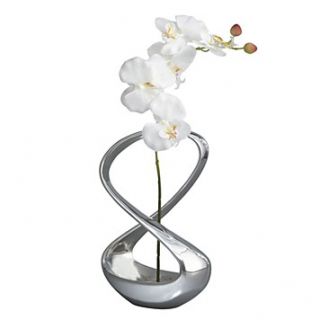 nambe infinity silk orchid vase price $ 175 00 color metal quantity 1