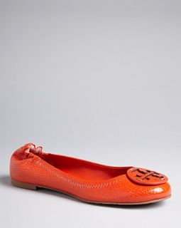 tory burch logo ballet flats reva price $ 235 00 color flame red size