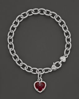 charm bracelet with lab created red corundum reg $ 300 00 sale $ 240