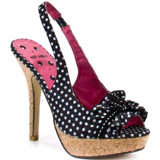 Frilled Slingback   Black, Not Rated, $44.99