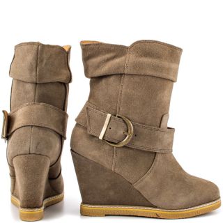 Kelsi Daggers Beige Haley   Taupe Suede for 119.99