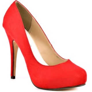 Michael Antonios Red Love Me Suede 2   Cherry Red for 49.99