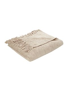 Linea Natural chenille throw   