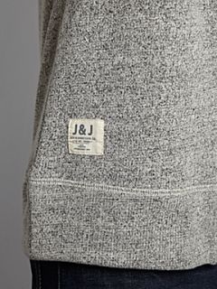 Jack & Jones Long sleeved Marl Sweat Cardigan Charcoal   