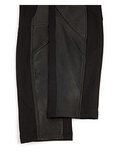 Ted Baker Foiy leather panel trousers Black   House of Fraser