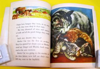 Blinky Book 1950 Cats Eyes Move Katie Winifred Martin Kitten