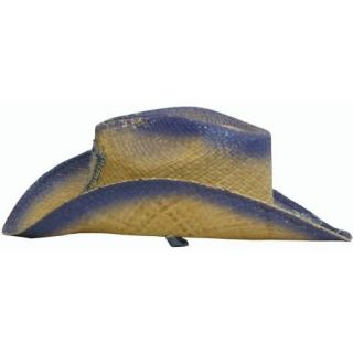Karen Keith Tan Shapeable Cowboy Hat w Denim Straw Western Rodeo Urban
