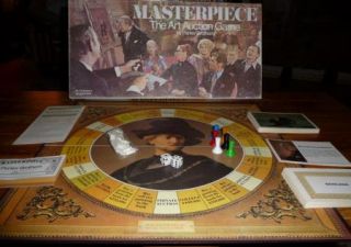 MASTERPIECE The Art Auction Board Game Parker Brothers 1970 Complete