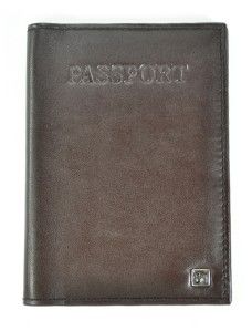 Genuine Leather Passport Holder ID Bijoux Turner Cover Walet