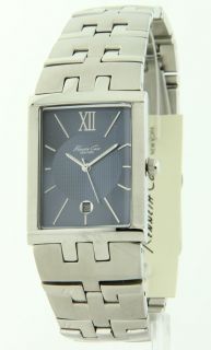 Kenneth Cole Mens Silver Tone KC3367 Date Watch New