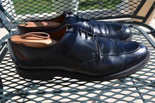 325 Allen Edmonds Kennett Black Split Toe Blucher Derby Shoes Sz 9D