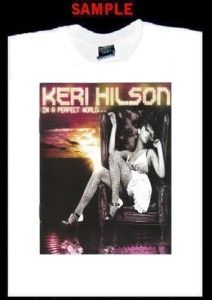 Keri Hilson Custom Photo T Shirt Tee Perfect World 825