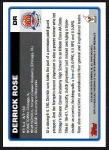 2007 TOPPS MCDONALDS ALL AMERICAN SEALED SET   DERRICK ROSE RC ROOKIE