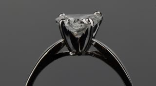 Carat Natural Diamond Ring Heart Cut Engagement Wedding Solid White